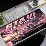 GTA 6 temos pelės kilimėlis, neslystantis guminis pagrindas, daugiafunkcinis biuro ir namų dekoras, puikiai tinka darbo vietos personalizavimui. 40cmx90cm