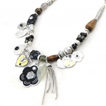 Les Tr&eacute;sors De Lily [C5323] - Collier Cr&eacute;ateur 'Babouchka' Noir