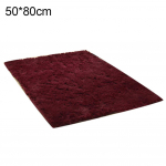DYS Home Decor Neslystantis ap&scaron;epęs kilimėlis pūkuotas grindų kilimėlis, kilimų pagalvėlė 50x80cm vyno raudonos spalvos