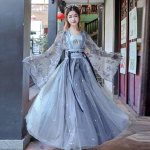 Moterys Hanfu kinų liaudies kostiumai Mergina Han dinastijos &scaron;okių drabužiai Fėjos Cosplay drabužiai Rytų senovės princo kostiumas S