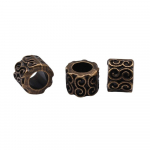 20 vnt. Didelės skylės tarpiklis karoliukai Charms Jewelri Charm antikvariniai bronzos spalvos 9X9X7mm