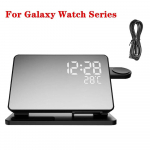 3 viename belaidis įkroviklis, skirtas Samsung Galaxy Watch 6 5 Pro greito įkrovimo stotelė, skirta Galaxy S23 S22 S21 žadintuvo įkroviklių stovas For Samsung Watch juoda