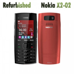 Atnaujintas Nokia atrakintas originalus Nokia X2-02 mobilusis telefonas 1 Battery 1 Charger juoda
