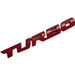 &Scaron;aunus 3D lydinio turbo automobilio metalo raidžių emblema motociklo ženklelio lipduko lipduko dekoras raudona