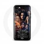 Coque pour Iphone 12 Game of Thrones Saison 8 Le Tr&ocirc;ne de Fer L'affiche de L'&eacute;quipage Logo Aigle Gri