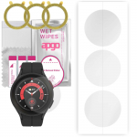 3x apgo hidrogelinė ekrano apsauga, skirta Samsung Galaxy Watch 5 Pro 45 mm, hidrogelio plėvelė, su pozicionavimo sluoksniu, lengvas montavimas