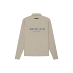 Fear of God Essentials SS21 Striukė-treneris su vienspalviu logotipu ir vėjui atspariais sagomis Unisex Vir&scaron;utinis drabužis Samanų spalvos FOG-SS21-643 S