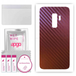 apgo skin sticker film foil vinyl for the BACK compatible with Samsung Galaxy S9 Plus, scratch-resistant, easy to install - Carbon Chameleon CAKA5
