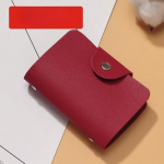 Vizitinių kortelių laikiklis Apsaugos nuo vagystės ID Kreditinės kortelės laikiklis Moteri&scaron;ka 24 kortelių plona PU odinė ki&scaron;eninė piniginė Piniginė