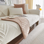 Nauji stori žakardo sofos užvalkalai neslystantys sofos kilimėliai rudens žiemos sofos užvalkalai svetainei vienspalviai mink&scaron;ta sofos pagalvėlė 70x70cm 1pcs