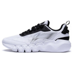 Li Ning Ln Flex Patogūs Laisvalaikio Neslystantys Atsparūs Dėvėjimuisi Žemo Profilio Sportiniai Bateliai Vyrams Kedai Balti Juodi AGLT031-1 41