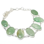 Fluorite Gemstone Handmade 925 Sterling Silver Jewelry Necklace 18 b5l02