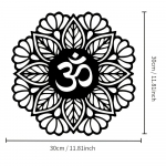 Jogos metalinis pakabinamas Mandalos dizainas Eleganti&scaron;kas metalinis sienų dekoravimas meditacijai ir dvasinei energijai Stilingas jogos menas juoda