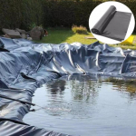 Vandeniui atsparus tvenkinio įdėklas 2 m x 3 m HDPE tvenkinio įklotas, skirtas žuvų tvenkiniams, vandens objektams, upeliams, fontanams, kriokliui ir vandens sodams 3A