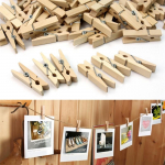 100 VNT. Maži Mini Natūralūs Spalvingi Mediniai Nuotraukų Segtukai Rankdarbių Dekoravimas PASIDARYK PATS Prisegtukai Atvirukams Segtukai 100Pcs natural