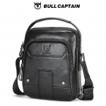 BULLCAPTAIN Vyri&scaron;ka natūralios odos 10,5-13 colių iPad/plan&scaron;etinio kompiuterio rankinė per petį - Daug ki&scaron;enių, auk&scaron;čiausios kokybės dizaino rankinė per petį/kūną juoda