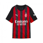 Puma AC Milan Prigludę Universalūs Gerbėjų Trumpomis Rankovėmis Futbolo Mar&scaron;kinėliai Vyrams Vir&scaron;utiniai Drabužiai Juodi Raudoni 779962-01 S