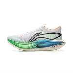 Li Ning Feidian 5 Elite Itin lengvos technologijos Anglies plok&scaron;tės Bėgimo bateliai Unisex Bėgimo bateliai Balti Žali Mėlyni ARMV003-11 46⅓