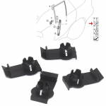 NAUJI 4 VNT. Priekinio lango kėliklio spaustukai 51338254781 BMW X5 2000-2006