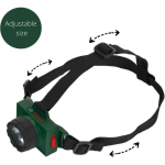 Lampe frontale - Theo Klein - Bosch - Pile - 2 modes - Port&eacute;e 8m juoda