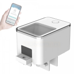 &bdquo;WiFi Smart&ldquo; automatinis tiektuvas Akvariumo auksinės žuvelės tiektuvas 100 ml didelės talpos APP valdymo &scaron;ėrimo įra&scaron;ai Priminti žuvų tiektuvą balta