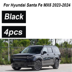 4 vnt. Dažyti Hyundai Santa Fe MX5 priedai 2024 m. Purvasaugiai Priekiniai purvasaugiai Galiniai purvo apsaugai Sparnai Automobilio priedai juoda