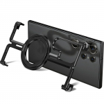 Oatsbasf Metalinis telefono dėklas, skirtas Samsung Galaxy S24 S23 Ultra, aliuminio magnetinis rėmelis, berėmis telefono apsauga su Magsafe stoveliu For Galaxy S23+ juoda
