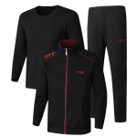 Vyri&scaron;ki 3 dalių medvilniniai sportiniai kostiumai, fitnesas, patogus sportinis kostiumas, sportinis bėgimo komplektas L -5xl L