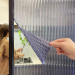 Daugiaspalvė Changhong stiklo langų plėvelė, lipni, permatoma, vonios kambario stiklo sprogimui atspari plėvelė 50cm 200cm gray