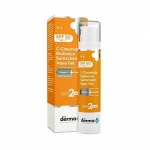 The Derma Co C-Cinamide Apsauginis kremas nuo saulės SPF 50 PA++++ Vandens gelis apsaugai nuo saulės ir &scaron;vytinčiai odai 50g balta