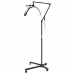 HD-M50X 36 W grindų LED vaizdo ap&scaron;vietimas Pusmėnulio formos užpildo lemputė 3000K-6000K pritemdoma su teleskopu