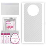 apgo Protective Skin Sticker for the back compatible with Realme Narzo 60 5G, Wrap Film, Foil, Vinyl - Pattern Transparent Carbon