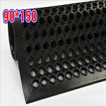 Eleganti&scaron;kas aliejui atsparus, neslystantis guminis kilimėlis virtuvėms, vonios kambariams ir restoranams 90x150 cm (Single Piece Price) juoda