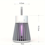 &bdquo;Bug Zapper&ldquo; uodų gaudyklė, musių gaudyklė, uodų žudikė, USB, elektrinė, be spinduliuotės, LED, nutildyta, lovų blakių žudikė balta