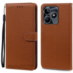 Dėklas Realme Note 50 Odinis Piniginės Atverčiamas Telefono Dėklas Realme Note 50 Dėklas Knygelės Vir&scaron;elis Realme Note50 Dėklas Vir&scaron;elis Fundas For Realme Note 50 ruda