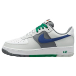 Nike Air Force 1 07 LV8 Split - &Scaron;viesiai sidabriniai Tamsiai mėlyni Vyri&scaron;ki sportbačiai Pilki Balti Dūminės pilkos FD2592-001 44.5