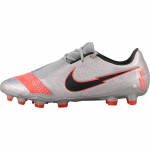 Nike Phantom Venom Elite Fg Metalinės Pilkos Raudonos Sportbačiai AO7540-906 39