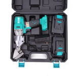 Belaidės elektrinės skardos žirklės: Maitinamas ličio baterija, skirtas metalui, audiniui, vilnai ir a&scaron;triam pjovimui Two Batteries, One Charger in Plastic Box