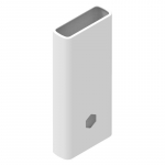 Neslystantis mink&scaron;tas silikoninis apsauginis dėklas, skirtas Xiaomi Mi Powerbank 2C 20000mAh 2C 20000mAh balta