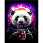 Pilnas 5D &bdquo;pasidaryk pats&ldquo; deimantinis paveikslas &bdquo;Animal Panda&ldquo; deimantinis siuvinėjimas kryželiu namų dekoras, rankų darbo dovana 25x30cm