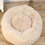 Prabangus pūkuotas itin didelis &scaron;unų lova Skalbiama apvali naminių gyvūnėlių sofa kačių lova Kilimėlis &scaron;unų pagalvė pagalvėlė augintinių lova 70CM