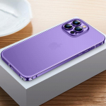 USAMS aliuminio lydinio metalo rėmas matinis permatomas kompiuterio galinis dėklas, skirtas iPhone 14 13 12 Pro Max. For iPhone 12 auksas