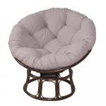40 colių Papasan kėdės pagalvėlė terasos pagalvėlė Patogi kabanti kėdė apvalių grindų pagalvėlė 100x100cm pilka