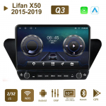 10 colių, skirtas Lifan X50 2015&ndash;2019 m. su mygtuku rankenėle Automobilinis radijas Multimedija Carplay 2D stereofoninis garsas Android vaizdo įra&scaron;as 2+32GB