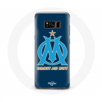 Coque pour Samsung Galaxy S8 plus Olympique de marseille OM logo bleu