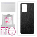 apgo Protective Skin Sticker for the back compatible with Oppo K9 5G, Wrap Film, Foil, Vinyl - Pattern Black Honeycomb