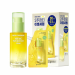goodal Green Tangerine Vita C Dark Spot Care Serum 30mL+31mL Refill yellow
