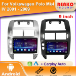 IPS Android automobilinis radijas, skirtas Volkswagen Polo 4 2001&ndash;2009 Multimedijos vaizdo grotuvas Navigacija GPS 4G Carplay Autoradio 4 core 1GB+32GB carplay
