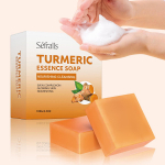 S&eacute;fralls Turmeric Soap Set 100g Effective exfoliating, essential oil handmade soap, deep cleansing soap imbieras