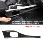 Anglies pluo&scaron;to i&scaron;vaizdos LHD automobilio salono multimedijos mygtukų skydelio dangtelio lipdukas BMW 1 2 serijos F20 F21 2012-2019 F22 2014-2018 2019